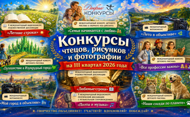 Бесплатные конкурсы для детей, школьников&hellip;